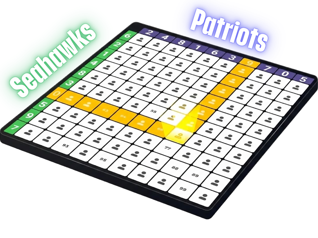 A Super Bowl squares contest